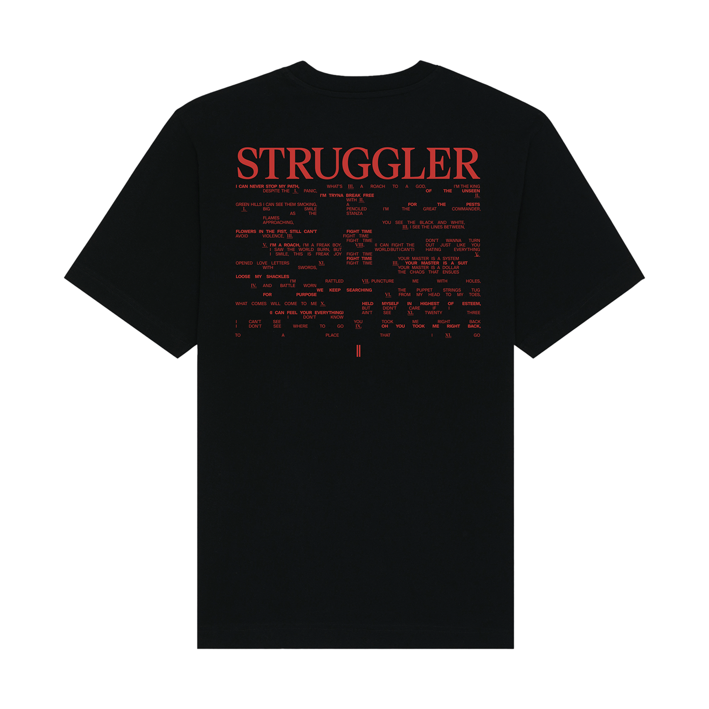 STRUGGLER Tee Black UK
